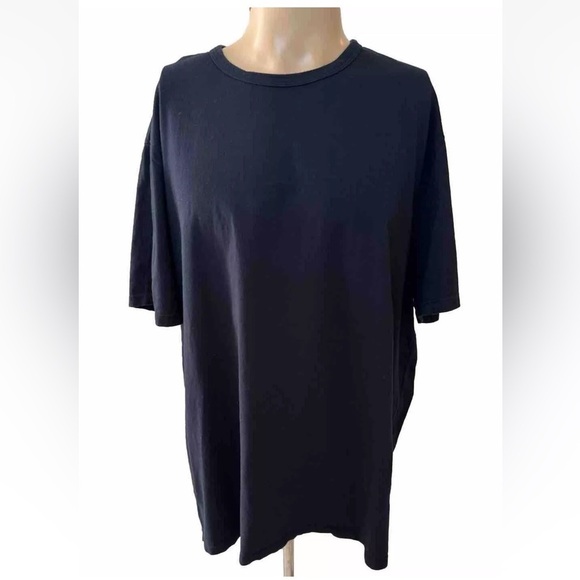 Vince T Shirt Sz XXL Mens Navy Blue Cotton Crew Neck Made In USA Short Sleeve - Picture 1 of 8